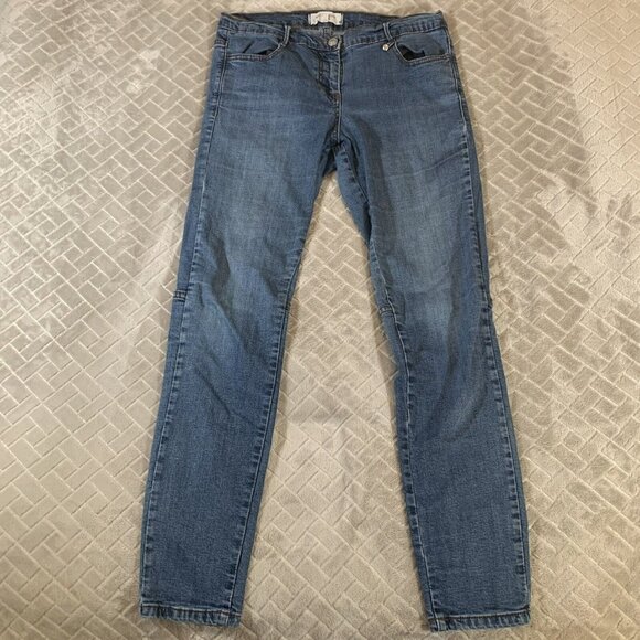 Max Studio London Womens 29 Denim Jeans Blue Skinny Stretch Medium Wash - Picture 1 of 11